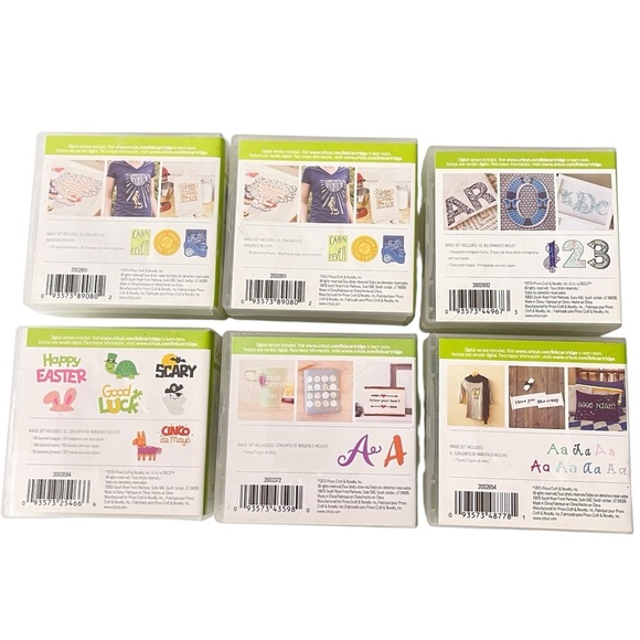 6 Cricut Cartridges Everyday Fonts Monogram Motifs Fantastic Fonts Critter 2 - Picture 2 of 13